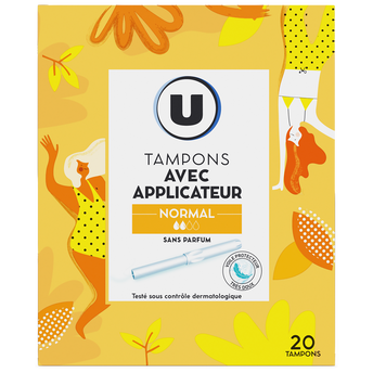 Image de U
Tampons normal avec applicateur Boîte de