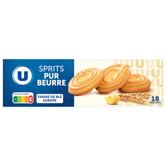 Image de U
Gâteau Sprits au beurre paquet de