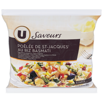 Image de U SAVEURS
Poêlée de St Jacques au riz basmati