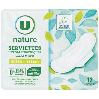 Image de U NATURE
Serviettes hygiéniques ultra minces