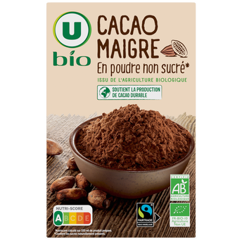 Image de U BIO
Cacao maigre poudre non sucré Max Havelaar