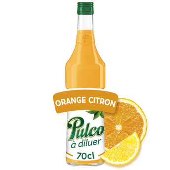 Image de Boisson concentrée à diluer citron et orange PULCO - bouteille de