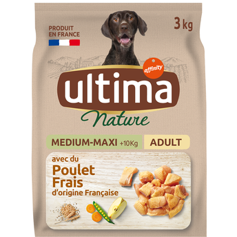 Image de Croquettes pour chiens médium-maxi au poulet ULTIMA NATURE