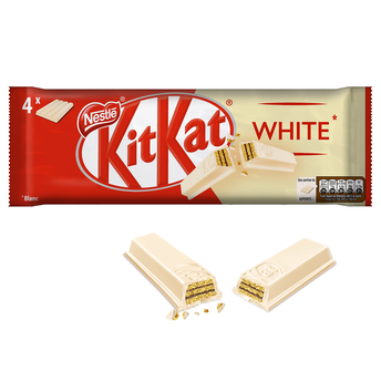 Image de Barres avec enrobage blanc KITKAT - 4 barres de