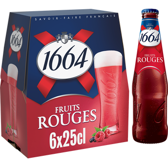 Image de Bière aromatisée Fruits rouges 1664, 4,5° - Bouteilles