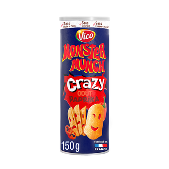 Image de Chips tuiles apéritif goût paprika MONSTER MUNCH CRAZY