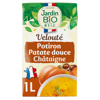 Image de Velouté potiron patate douce chataîgne bio JARDIN BIO brique