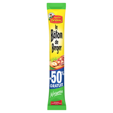 Justin Bridou Bâton De Berger Aux Noisettes Justin Bridou, 250g + 50% Offert Soit 375g