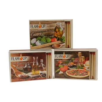 Image de Allumettes Cuisine Pratic FLAM'UP, 3 boites de