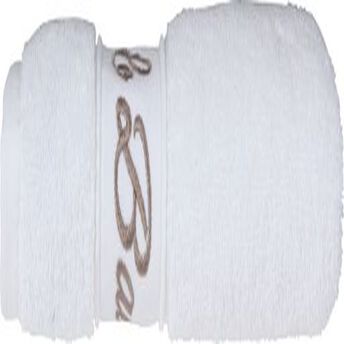 Image de U MAISON
Drap de bain 100x150cm eponge unie liteau brode "le