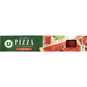 Image de U
Kit pizza pâte prête à dérouler avec sauce tomate  paquet de