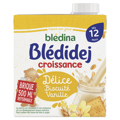 Céréales en poudre bébé vanille dès 12 mois BLEDINE BLEDINA 500g - Super U,  Hyper U, U Express 