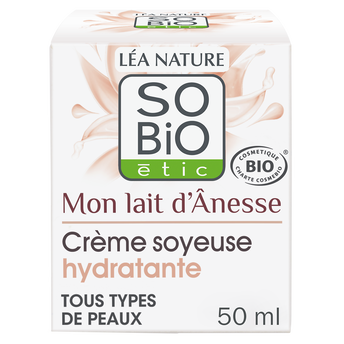Image de Crème hydratante soyeuse au lait d'ânesse tous types de peaux SO