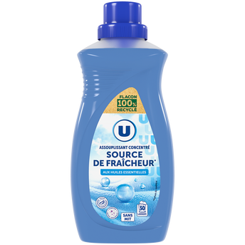 Image de U
Adoucissant concentré parfum source de fraîcheur  flacon de