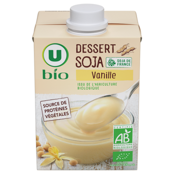 Image de U BIO
Dessert soja à la vanille brique