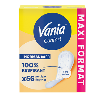 Image de Protège-slips confort sans parfum VANIA