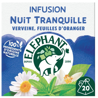 Image de Infusion ELEPHANT nuit tranquille, x20 sachets Pyramide
