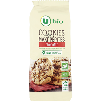 Image de U BIO
Cookies bio maxi pépites de chocolat paquet de