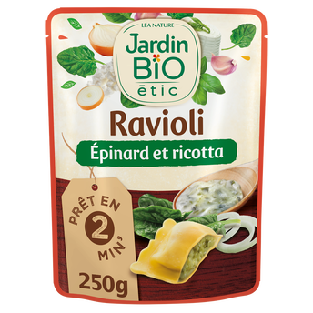 Image de Ravioli épinards ricotta bio JARDIN BIO