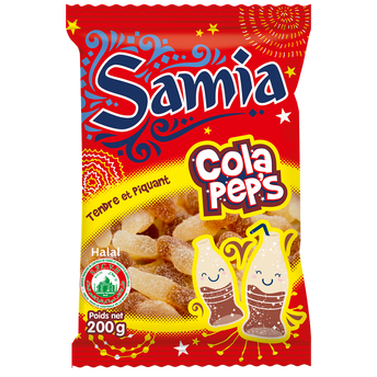 Image de Bonbons gélifiés halal bouteilles de cola SAMIA