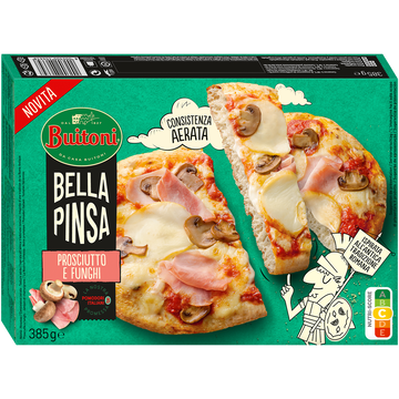 Buitoni Bella Pinsa Prosciutto & Funghi Buitoni 385g