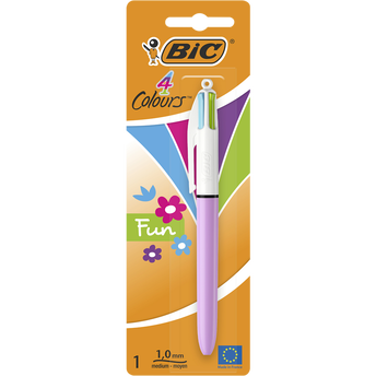 Image de Stylo bille 4 couleurs BIC Fashion, pointe