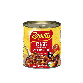 Image de Chili con carne Saveurs Du Monde ZAPETTI boîte 4/4