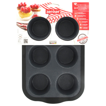 Image de Plaque 6 muffins 28x18x3cm en fibre de verre et silicone Compatible Factory