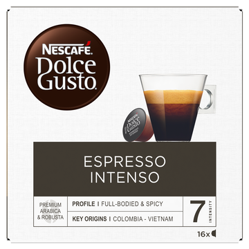Nescafé Café Capsules Nescafe Dolce Gusto Espresso Intenso N°7 - Compatibledolce Gusto - X16