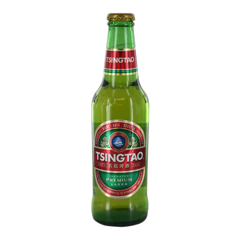 Image de Bière blonde chinoise TSINGTAO, 4,7°, bouteille de