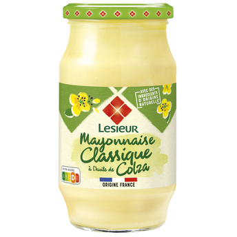 Image de Mayonnaise classique aux oeufs élevéen plein air LESIEUR, pot de