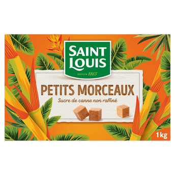 Image de Sucre petits morceaux bruns non raffinés SAINT LOUIS
