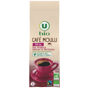 Image de U BIO
Café moulu Bio Café moulu du Pérou N°3 - Pérou
