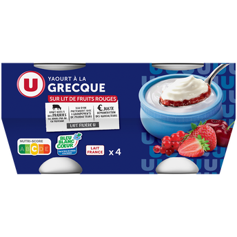 Image de U
Yaourt à la grecque sur lit de fruits rouges