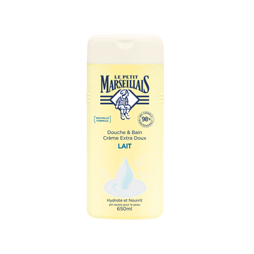 Le Petit Marseillais Douche & Bain Extra Doux Lait Le Petit Marseillais, 650ml