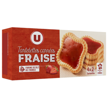 Image de U
Tartelettes carrées à la fraise