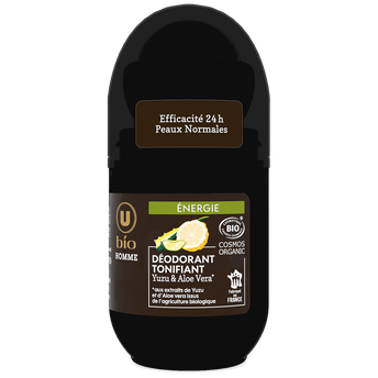 Image de U BIO
Déodorant Homme tonifiant yuzu aloé véra