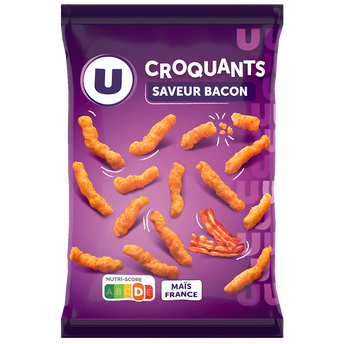 Image de U
Croquant goût bacon sachet de
