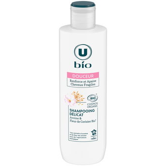 Image de U BIO
Shampooing Cheveux fragiles, lait d'avoine et fleur de cerisier