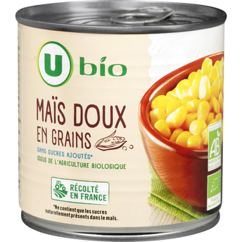 Image de U BIO
Maïs doux en grains - Boîte