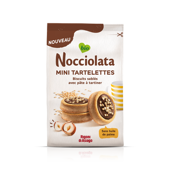 Image de Gâteaux mini tartelettes à la pâte à tartiner bio NOCCIOLATA