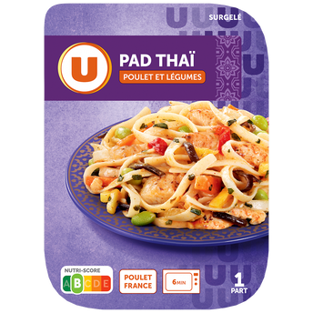 Image de U
Pad thai au poulet et légumes surgelés