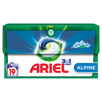 Image de Lessive capsule alpine 3in1 pods ARIEL x19