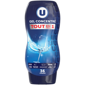 Image de U
Gel liquide lave-vaisselle tout en 1 flacon