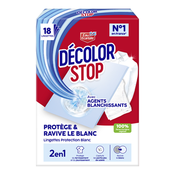 Image de Lingettes DECOLOR STOP Ravive le blanc