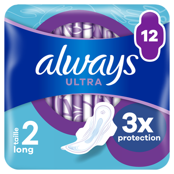 Image de Serviettes ailettes long ultra jour ALWAYS taille 2