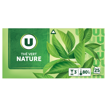 Image de U
Thé vert nature U - boîte 25 sachets