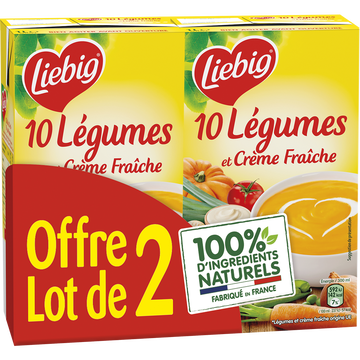 Liebig Liebig 10 Légumes À La Crème Fraîche 2x1l