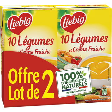 Liebig Liebig 10 Légumes À La Crème Fraîche 2x1l