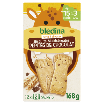 Image de Biscuits bébé multicéréales pépites de chocolat dès 15 mois BLEDINA